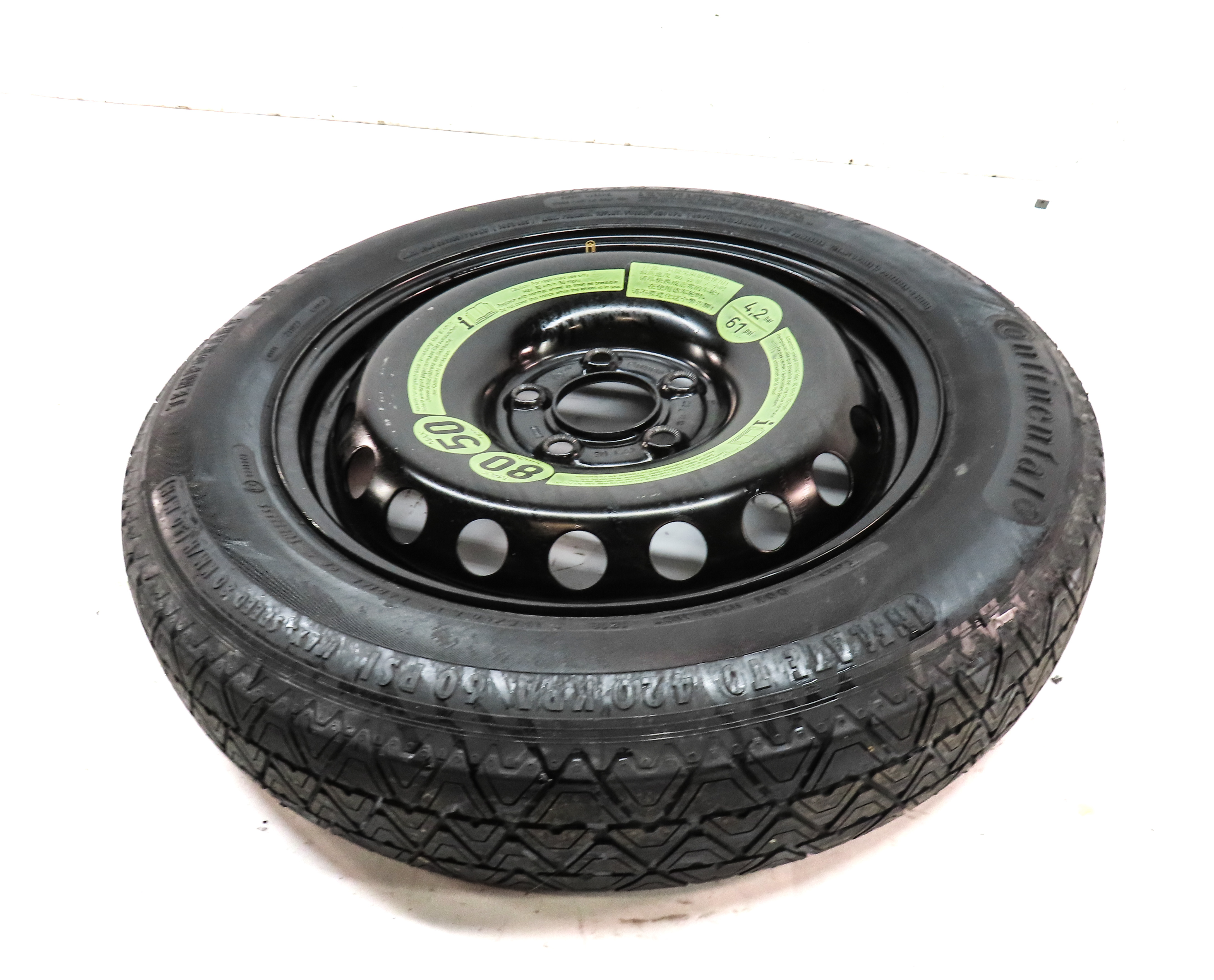 2008-2013 MERCEDES C230 C250 C300 C350 (W204) 16x3-1/2 - SPARE TIRE WHEEL RIM — exact item pictured